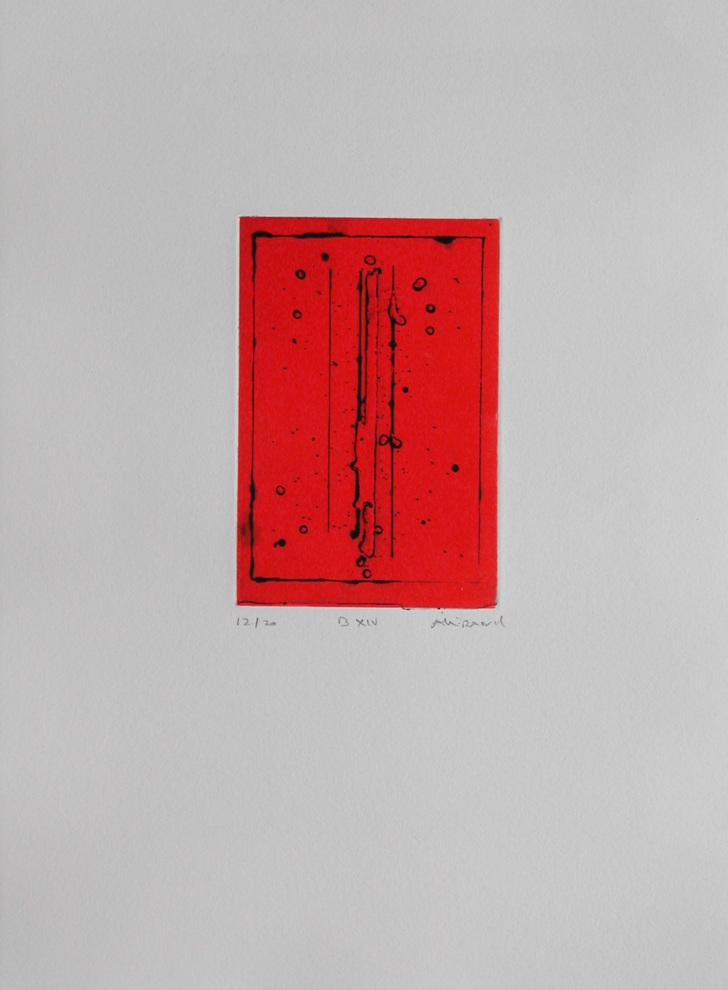 gravure originale de Renaud Allirand, exposée en permanence à la galerie et éditeur d'art l'Estampe à Strasbourg