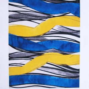 œuvre d'art abstraite à la galerie l'estampe à Strasbourg