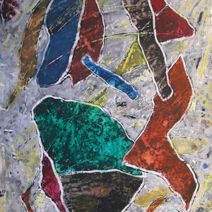 exposition peinture abstraite à la galerie d'art l'estampe à Strasbourg