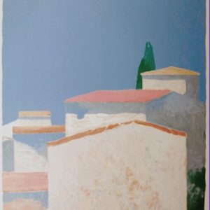 paysage de Provence à la galerie d'art l'Estampe à Strasbourg
