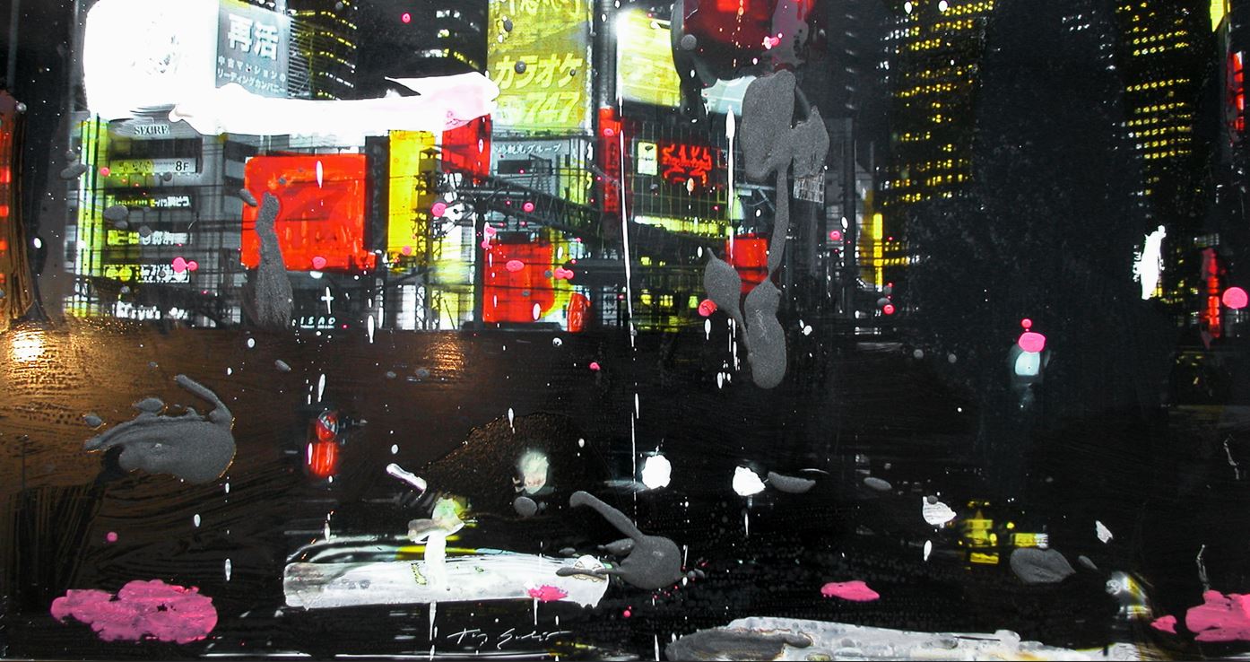 peinture à la galerie d'art l'Estampe à Strasbourg