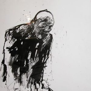 dessin de Christophe Hohler à la galerie d'art l'Estampe à Strasbour