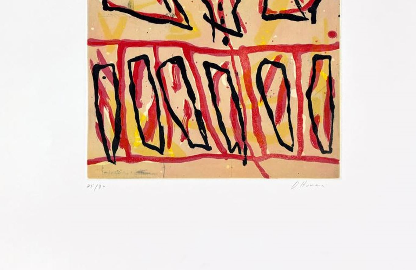 œuvre d'art abstraite à la galerie l'Estampe à Strasbourg