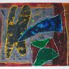 peinture sur papier à la galerie d'art l'Estampe à Strasbourg