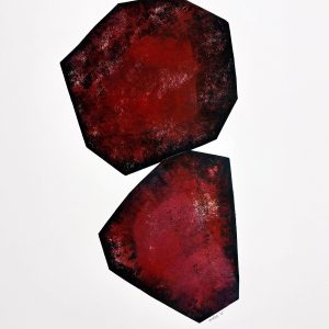 oeuvre d'art abstraite, monotype à la galerie l'Estampe à Strasbourg