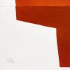art abstrait orange à la galerie d'art l'Estampe à Strasbourg